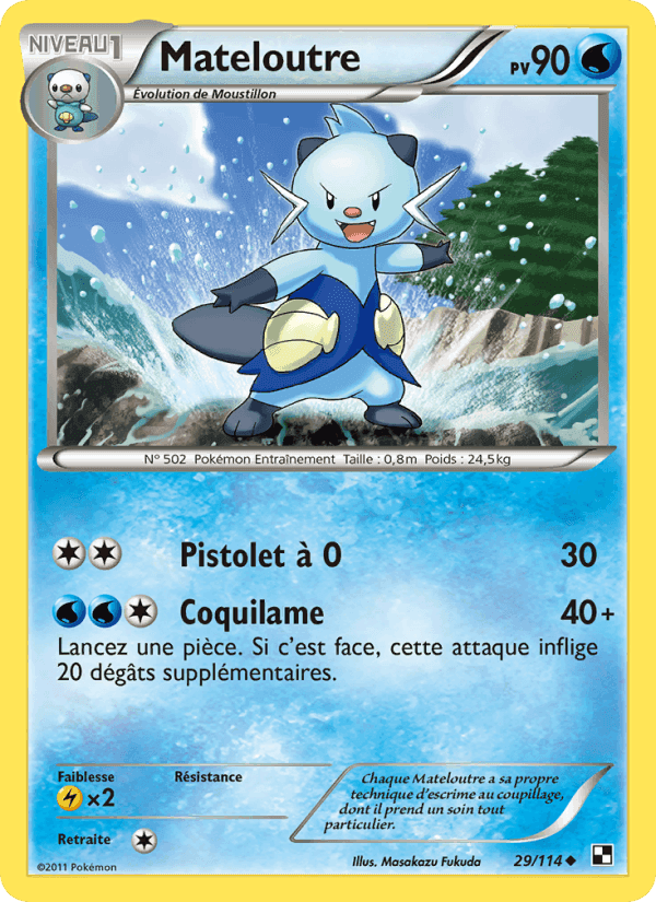 Mateloutre, carta 29 di Noir & Blanc