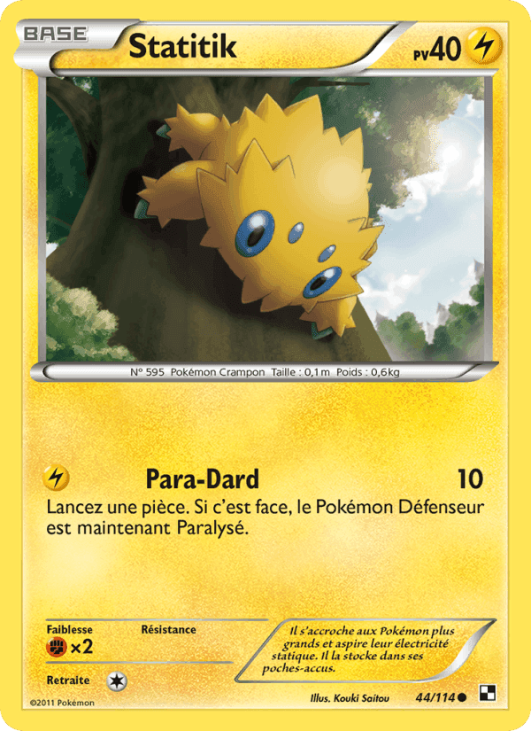 Statitik, carte 44 de Noir & Blanc