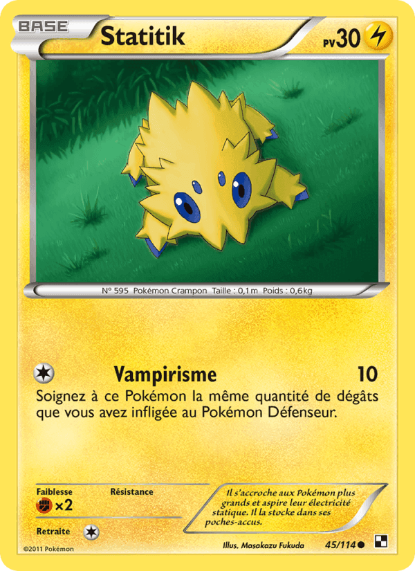 Statitik, carte 45 de Noir & Blanc