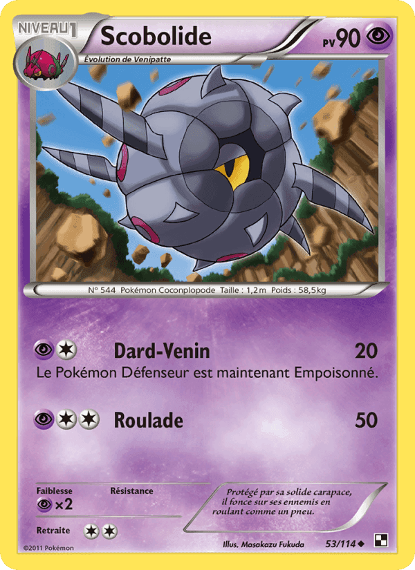 Scobolide, carte 53 de Noir & Blanc