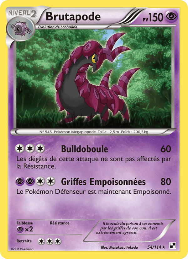Brutapode, carta 54 de Noir & Blanc