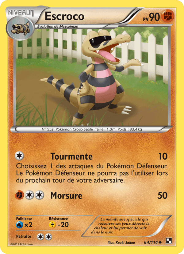 Escroco, card 64 from Noir & Blanc