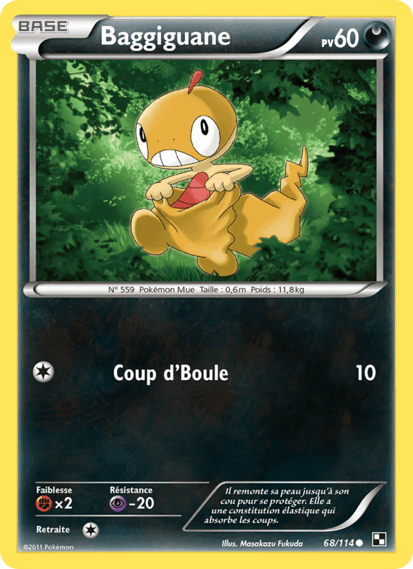 Baggiguane, carte 68 de Noir & Blanc