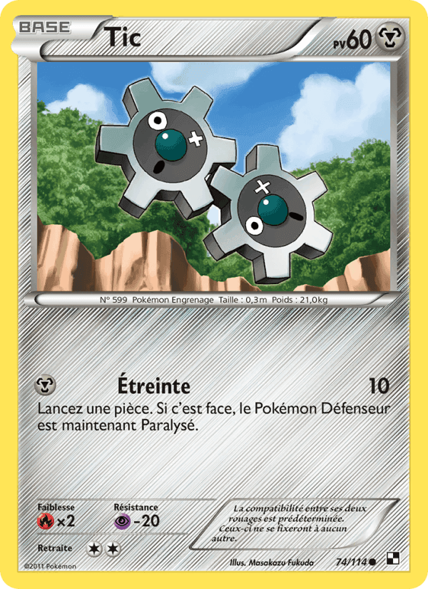 Tic, carte 74 de Noir & Blanc