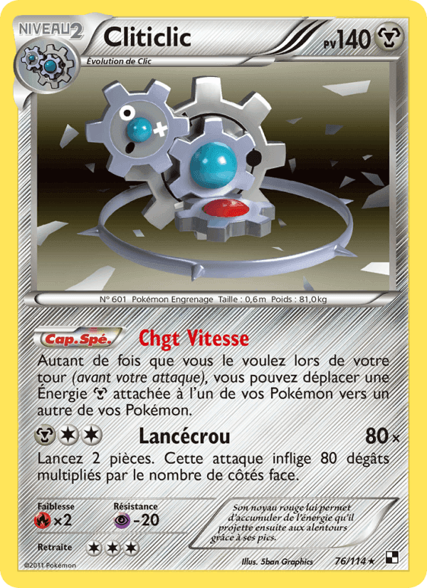 Cliticlic, carte 76 de Noir & Blanc