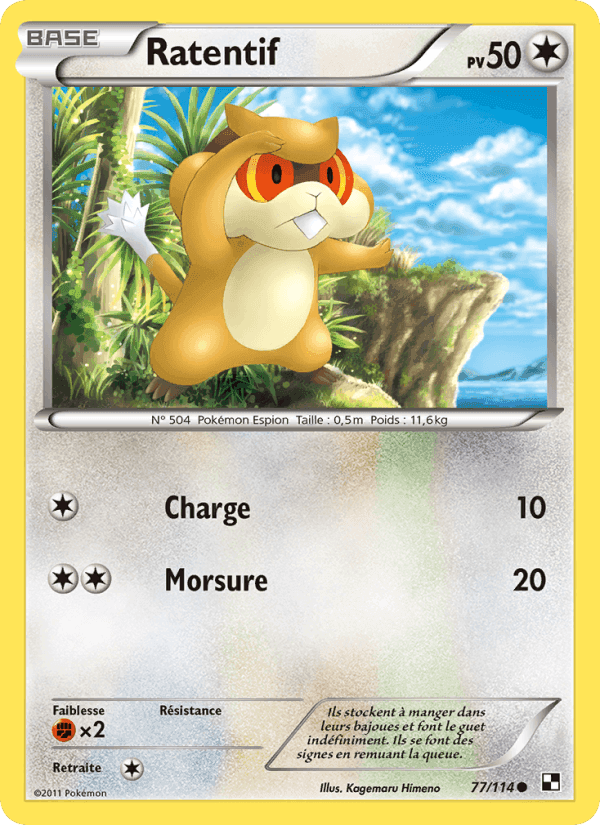 Ratentif, carte 77 de Noir & Blanc
