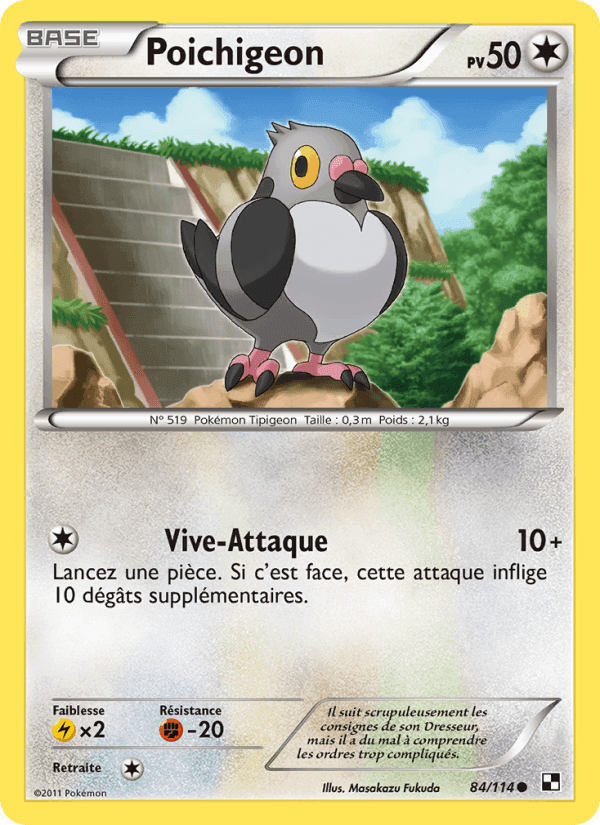 Poichigeon, carta 84 de Noir & Blanc