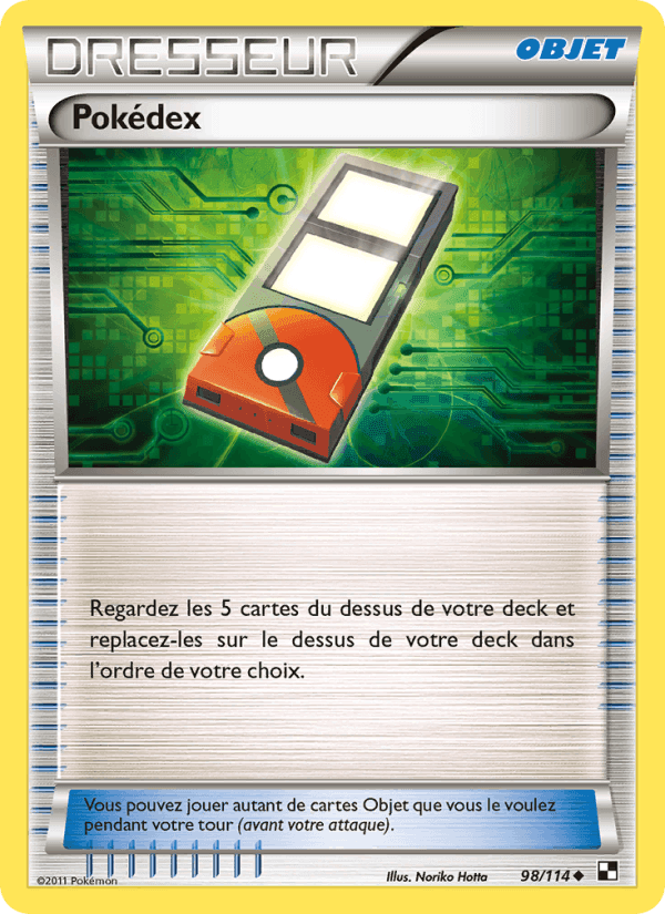 Pokédex, card 98 from Noir & Blanc