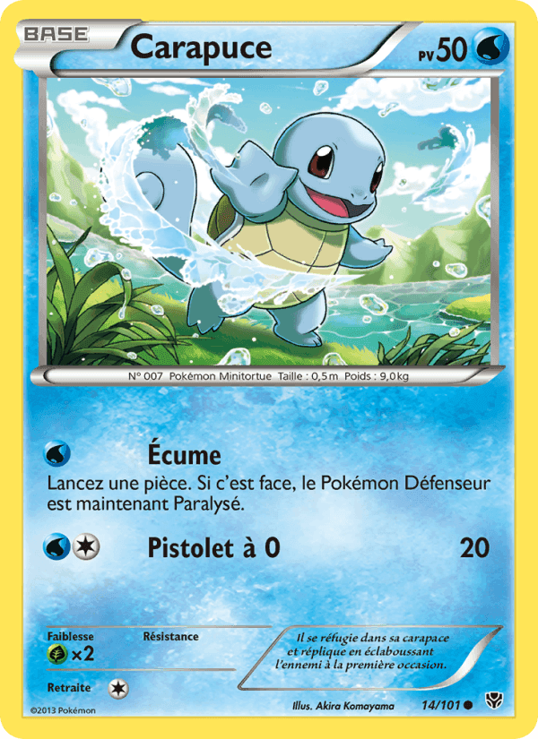 Carapuce, carte 14 de Explosion Plasma