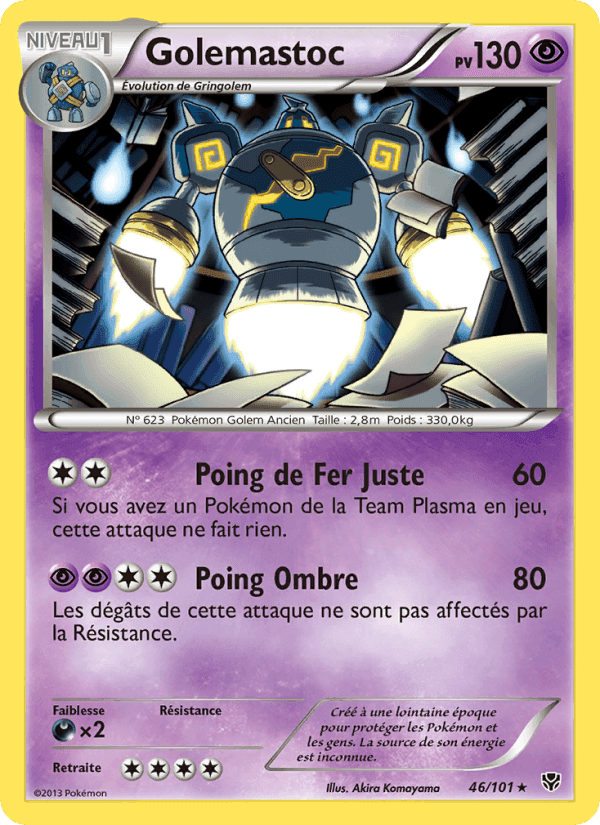 Golemastoc, carte 46 de Explosion Plasma