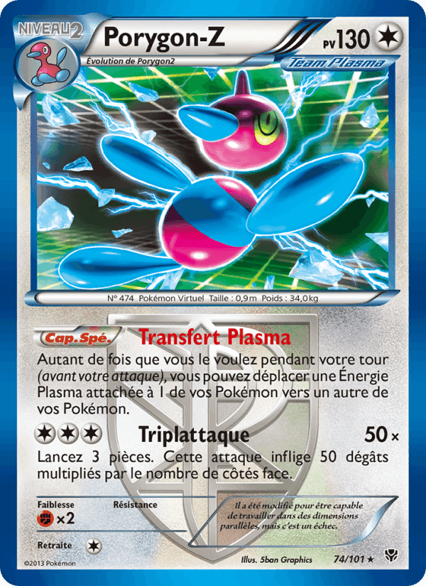 Porygon-Z, carte 74 de Explosion Plasma