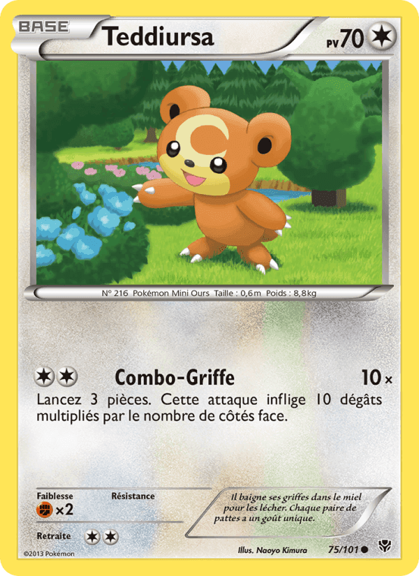 Teddiursa, card 75 from Explosion Plasma