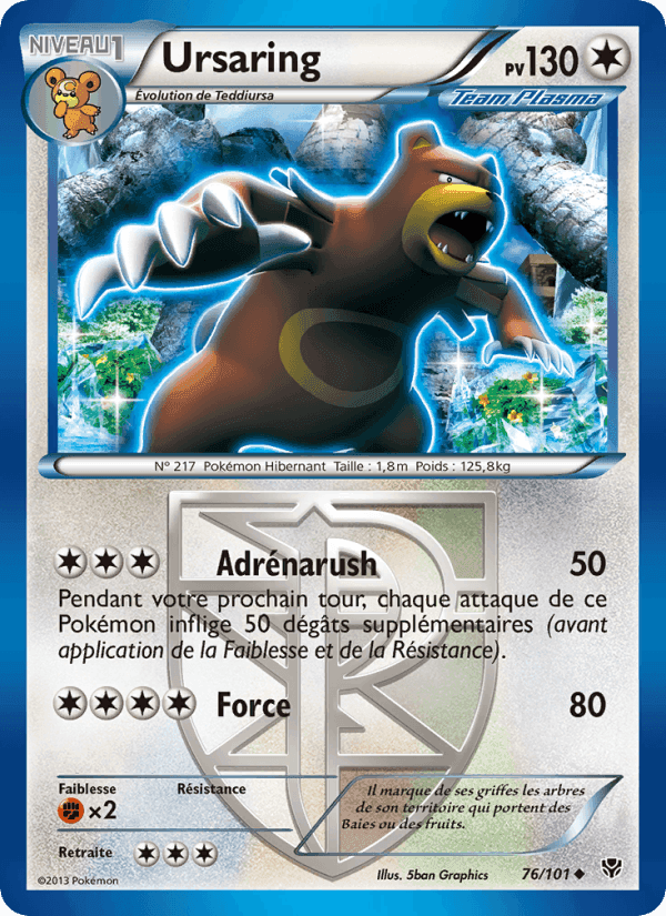 Ursaring, carte 76 de Explosion Plasma