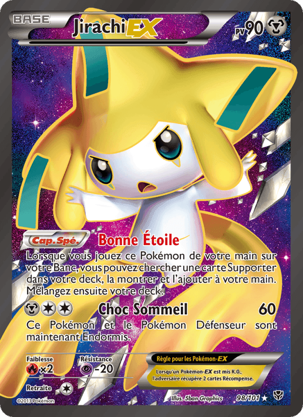 Jirachi EX, card 98 from Explosion Plasma