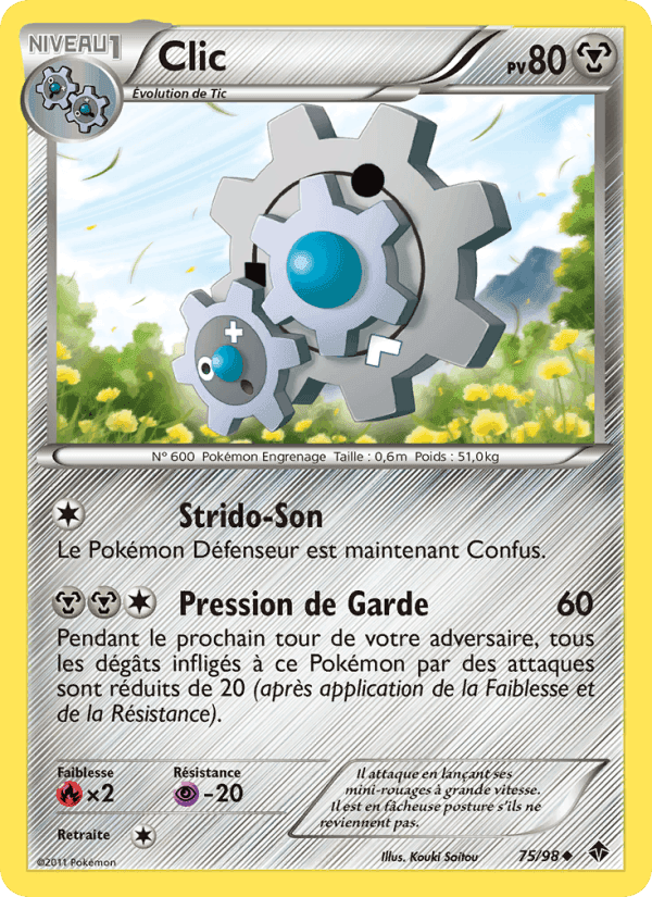 Clic, carte 75 de Pouvoirs Émergents