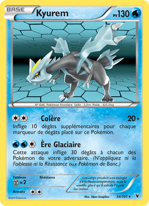 Kyurem, carte 34 de Nobles Victoires
