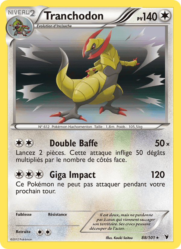 Tranchodon, card 88 from Nobles Victoires