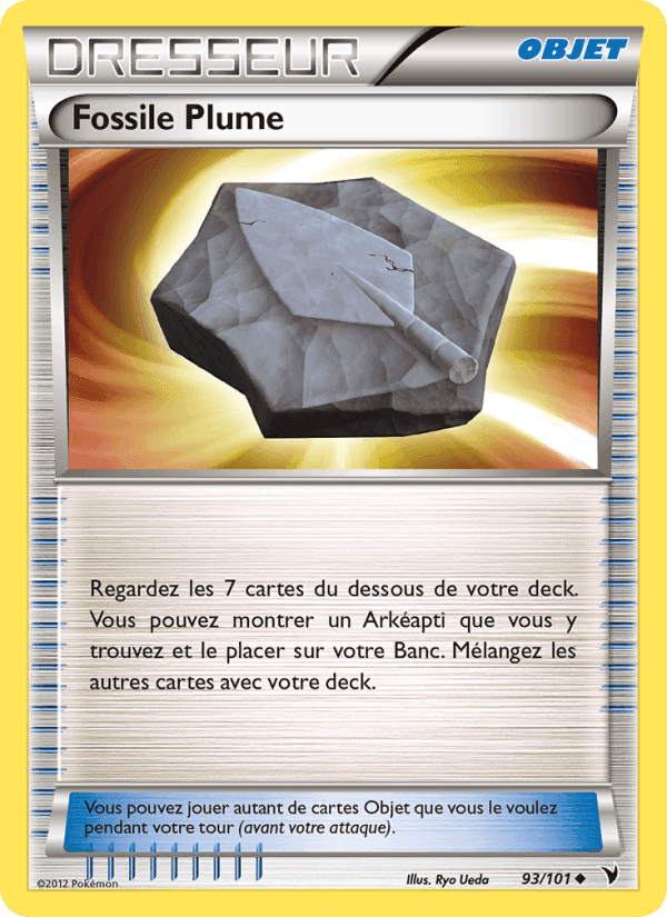 Fossile Plume, card 93 from Nobles Victoires