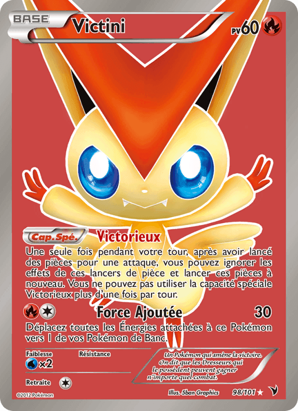 Victini, carta 98 de Nobles Victoires