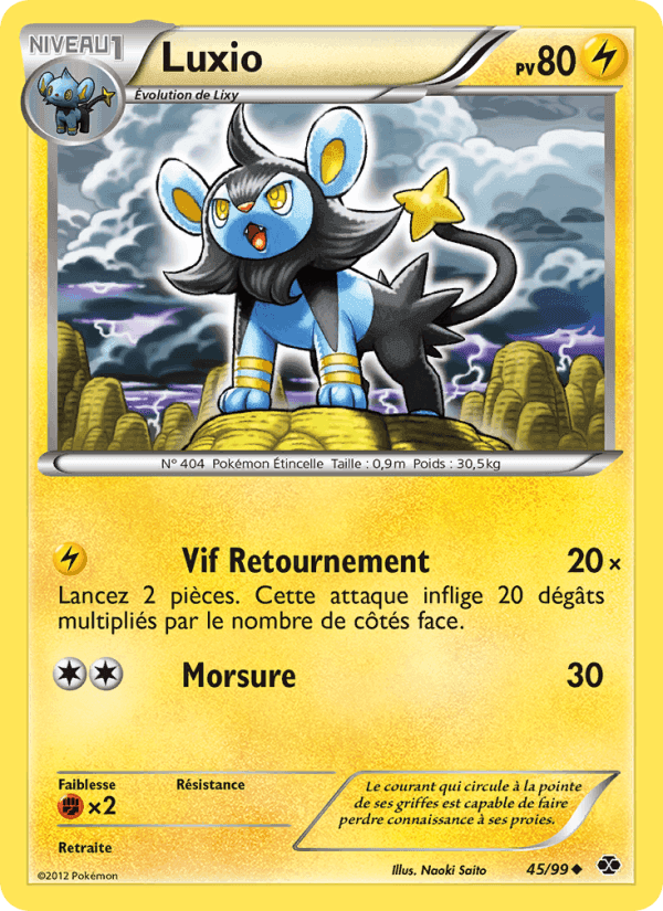 Luxio, carte 45 de Destinées Futures