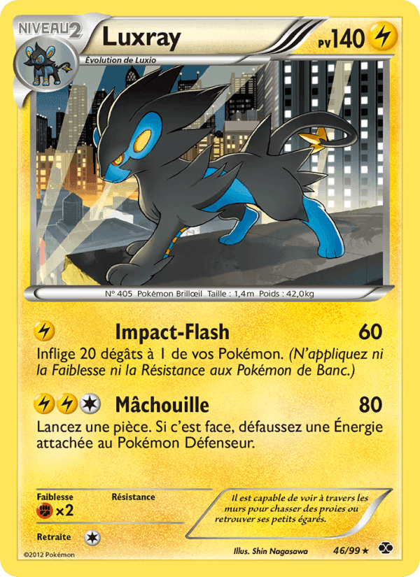 Destinées Futures の 46 番、Luxray