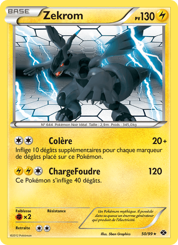 Zekrom, carte 50 de Destinées Futures