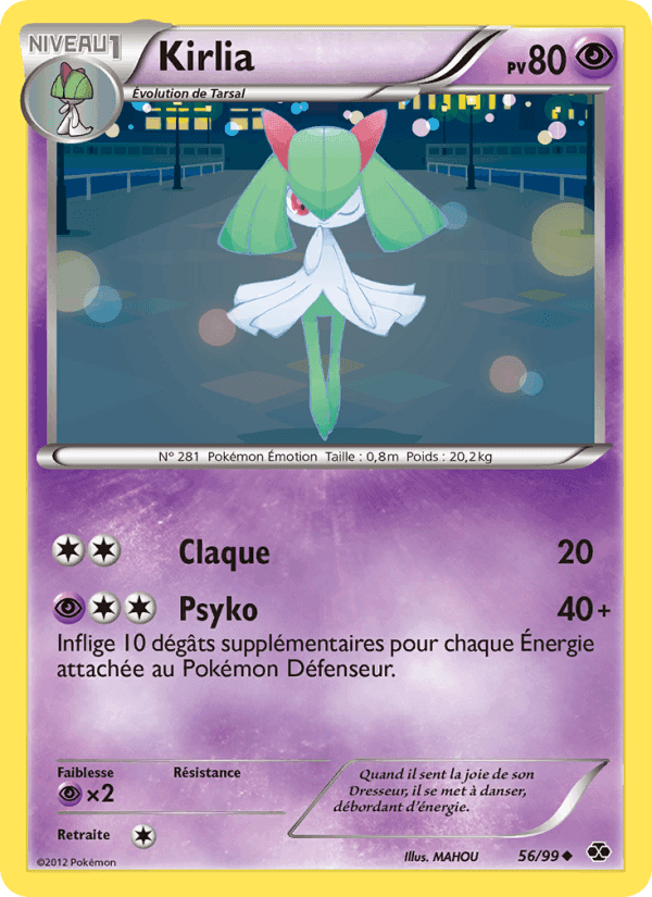 Kirlia, carte 56 de Destinées Futures