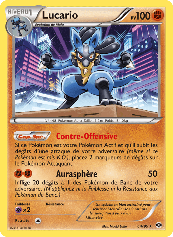 Lucario, carte 64 de Destinées Futures