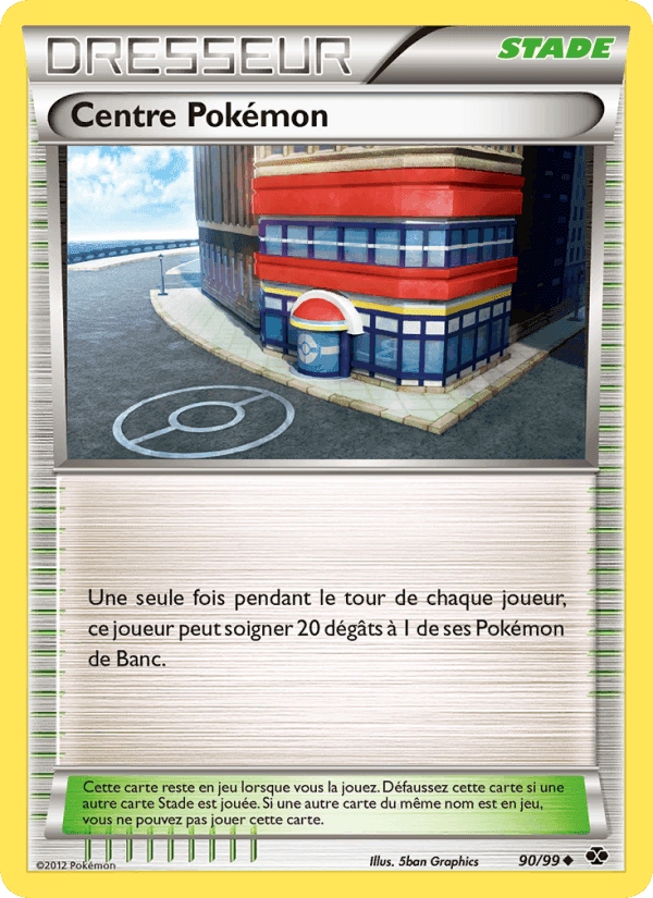 Centre Pokémon, card 90 from Destinées Futures