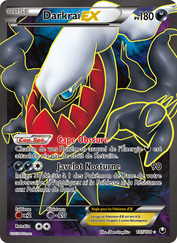 Darkrai-EX, carte 107 de Explorateurs Obscurs