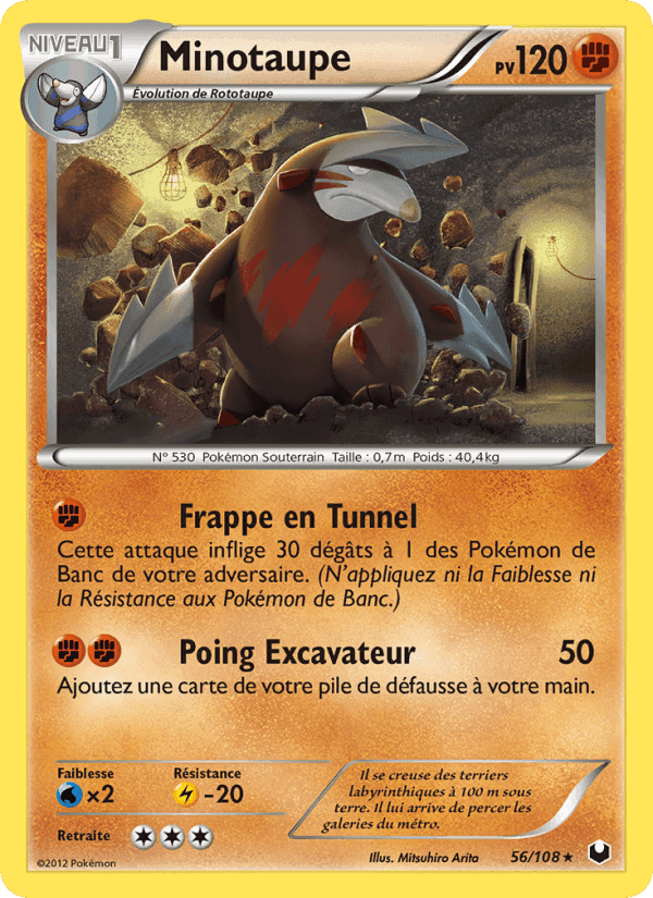 Minotaupe, carte 56 de Explorateurs Obscurs