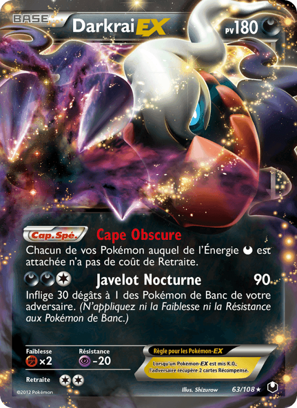 Explorateurs Obscurs の 63 番、Darkrai-EX