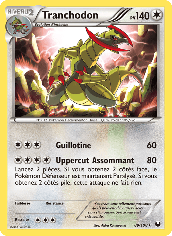 Tranchodon, carta 89 de Explorateurs Obscurs