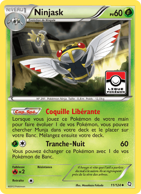 Ninjask, carte 11 de Dragons Éxaltés