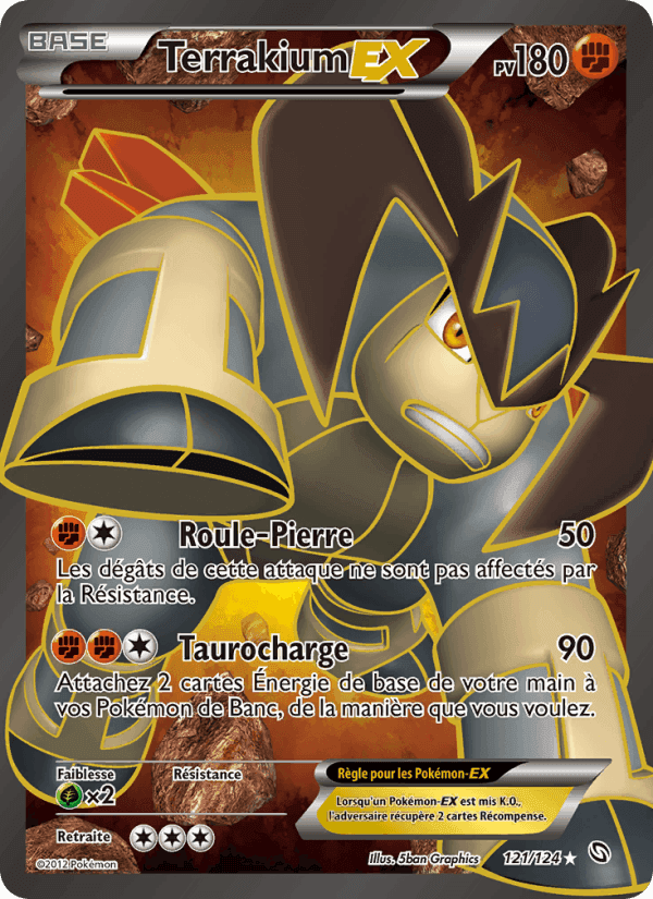 Terrakium-EX, card 121 from Dragons Éxaltés