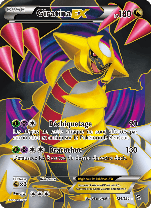 Giratina-EX, card 124 from Dragons Éxaltés