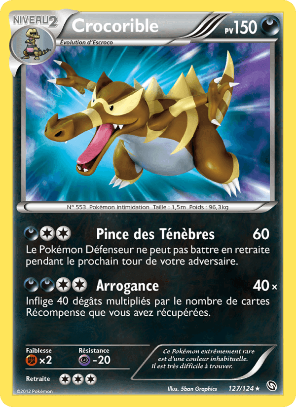 Crocorible, card 127 from Dragons Éxaltés