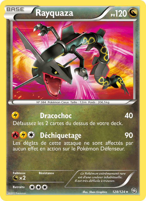 Rayquaza, carte 128 de Dragons Éxaltés