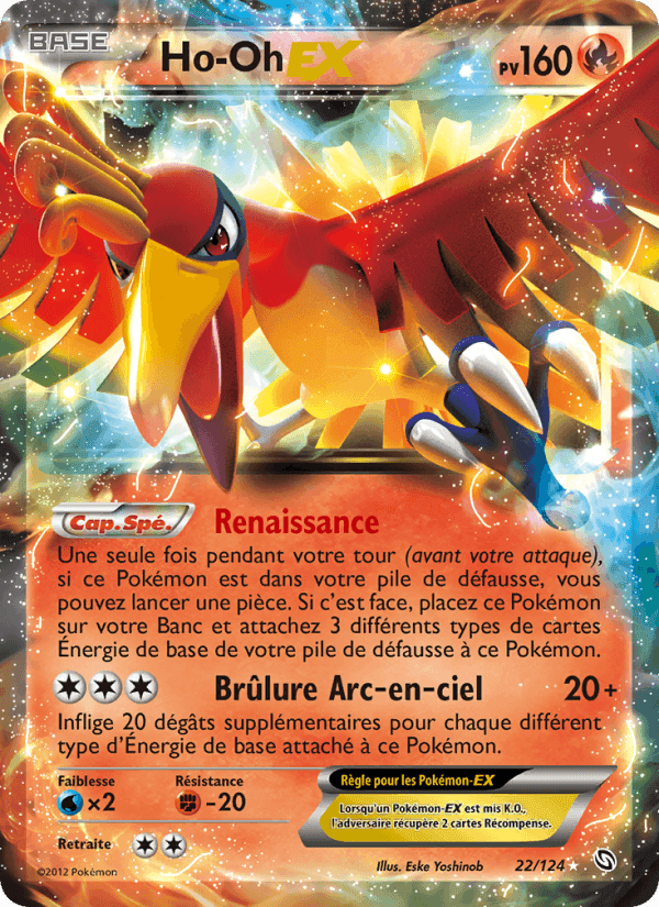 Ho-Oh-EX, carte 22 de Dragons Éxaltés