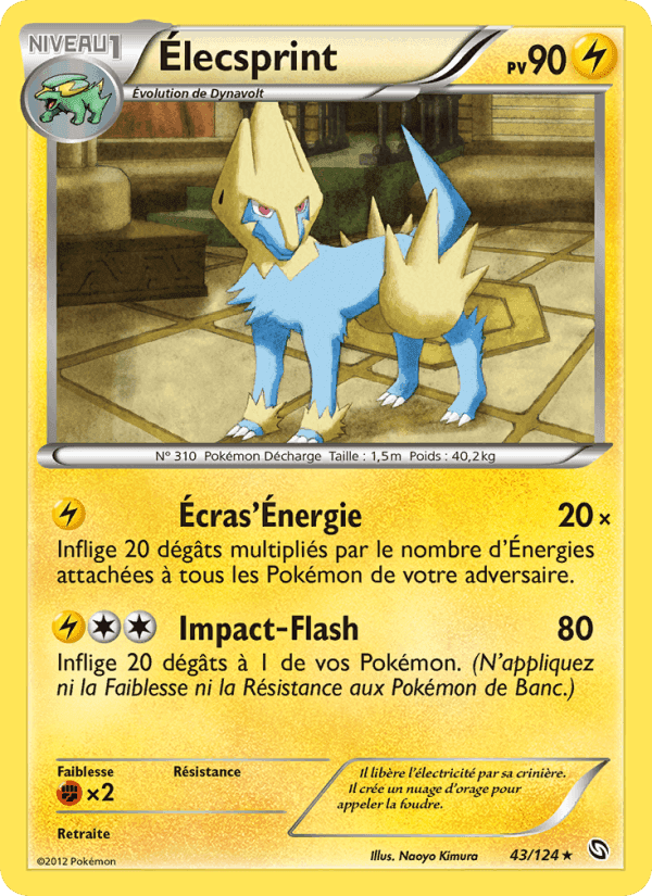 Élecsprint, carte 43 de Dragons Éxaltés