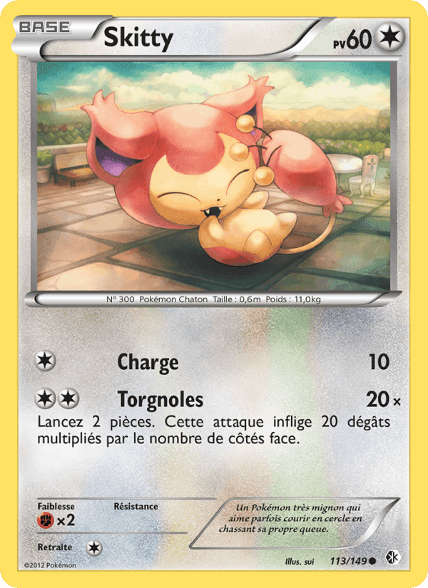 Skitty, card 113 from Frontières Franchies
