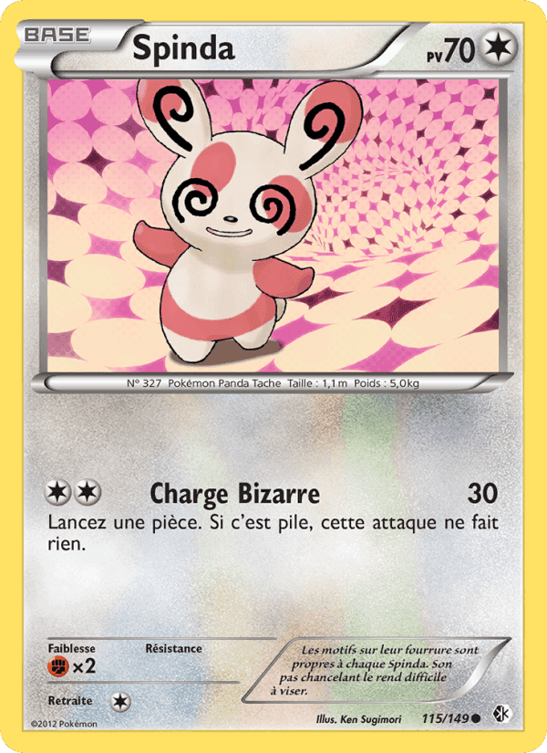 Spinda, card 115 from Frontières Franchies