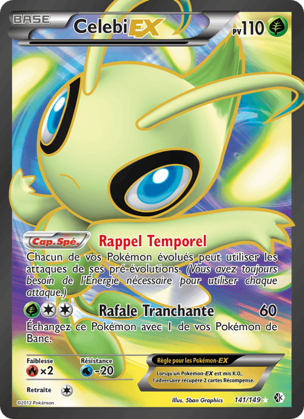 Celebi-EX, card 141 from Frontières Franchies