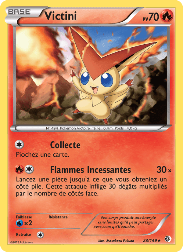 Victini, carte 23 de Frontières Franchies