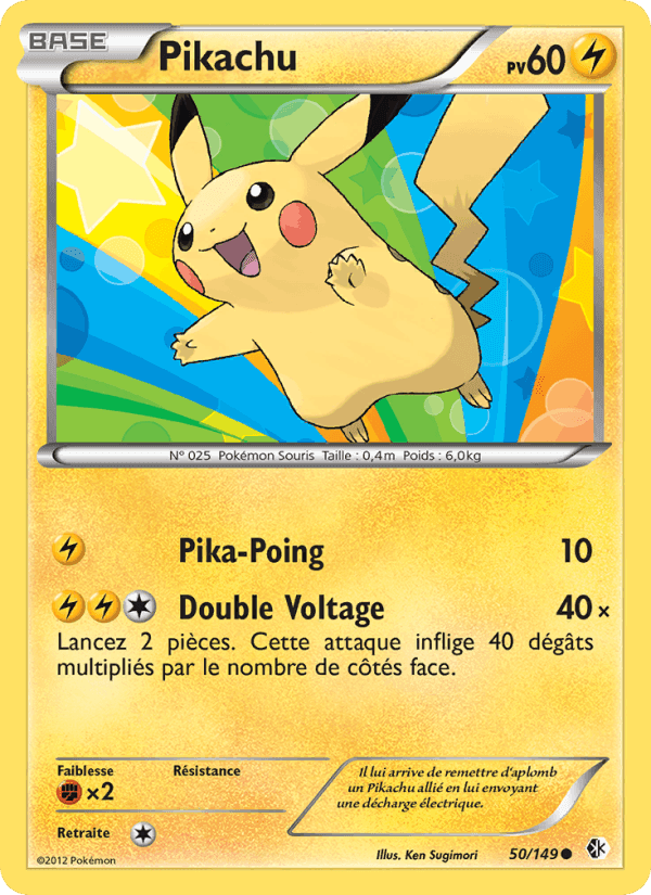 Pikachu, carte 50 de Frontières Franchies