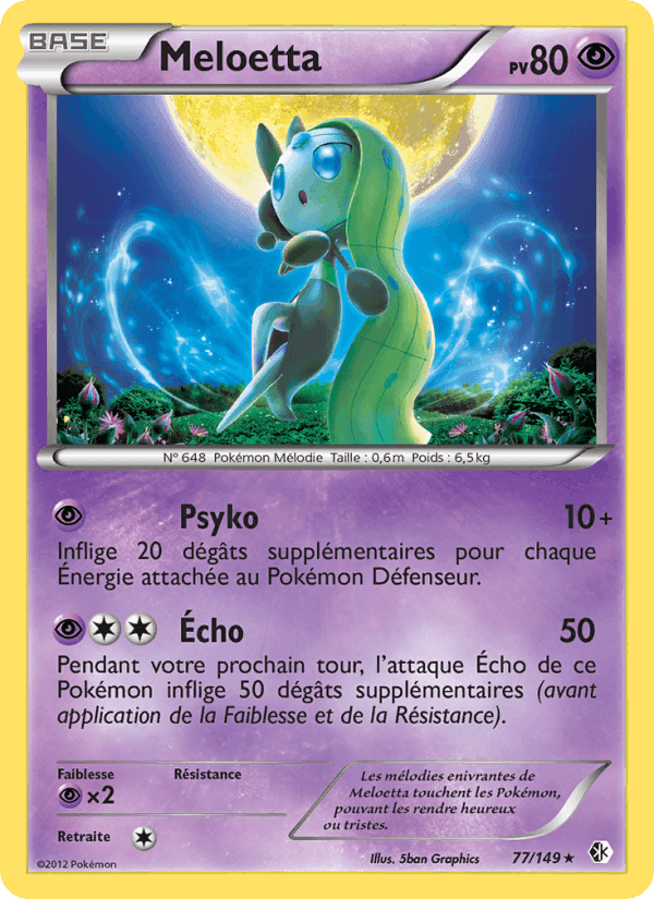 Meloetta, carte 77 de Frontières Franchies