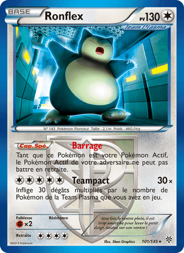 Ronflex, carte 101 de Tempète Plasma