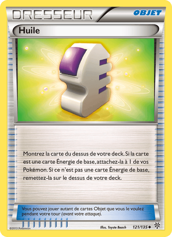 Huile, carte 121 de Tempète Plasma