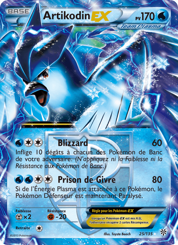 Artikodin-EX, carte 25 de Tempète Plasma