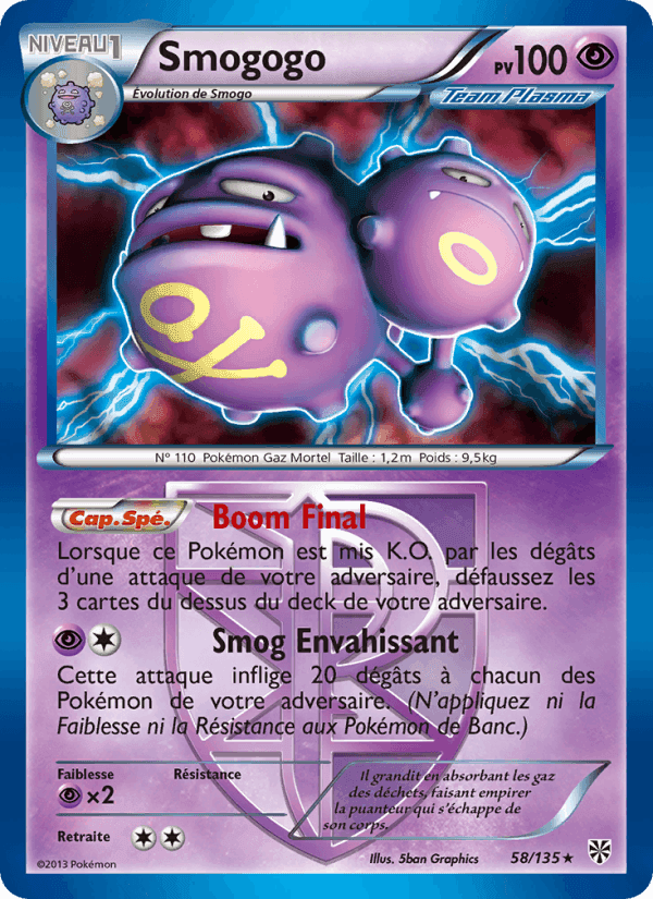 Smogogo, carta 58 de Tempète Plasma
